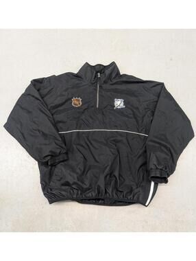Vintage 90s NHL Tampa Bay Lightning Black Windbreaker Jacket